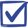 hand drawn checkmark icon
